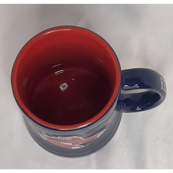 Boelter Boston Red Sox MLB Sculpted Logo Relief 12 oz Mug Coffee Cup Navy Blue - Picture 4 of 8